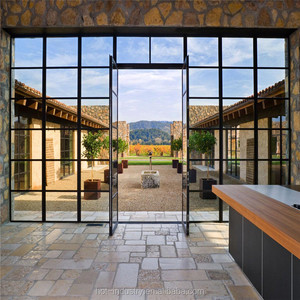 <strong>Rustic</strong> Wrought Iron <strong>Door</strong> Latest Steel Window Grill Design Single Entry Steel Glass <strong>Door</strong> - Product Image 4