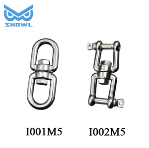 <span class=keywords><strong>Manille</strong></span> à <span class=keywords><strong>double</strong></span> œillet pivotante en acier inoxydable SNOWL pour usage maritime - Product Image 5