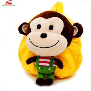 Venta caliente niños kindergarten bolso de escuela con felpa de peluche mono de juguete - Product Image 1