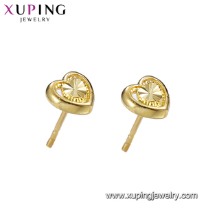 95953 مجوهرات Xuping 24K مطلية بالذهب الصين بالجملة شكل قلب وأقراط - Product Image 2