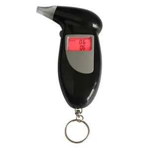 Portable handheld digital etilometro breath alcohol tester per guida Ubriaco o alcool etilometro con portachiavi