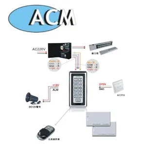 metal keypad Waterproof outdoor access controller for Gate Entrance Door access keypad