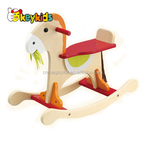 Gros style de bande dessinée en bois <span class=keywords><strong>girafe</strong></span> forme premier cheval à <span class=keywords><strong>bascule</strong></span> pour les tout-petits W16D025 - Product Image 2
