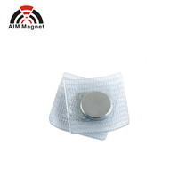 N52 Prix d'usine Aimant invisible en néodyme fort PVC imperméable à l'eau Aimants boutons pour la couture de vêtements Disque permanent 10 jours