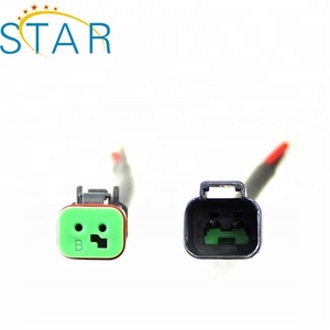 Arnés de cable de luz automotriz, conectores de adaptadores macho/hembra, 2 pines, resistente, Deutsch DT DTP - Product Image 2