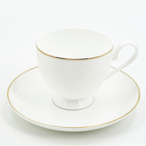 Taza y platillo de café y té de hueso, diseño dorado, china, gran oferta - Product Image 6