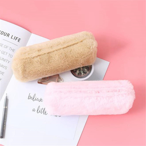 Astuccio in Peluche Tinta Unita 21*6*9cm Design Kawaii <span class=keywords><strong>per</strong></span> Ragazze, Scuola e Ufficio - Product Image 3