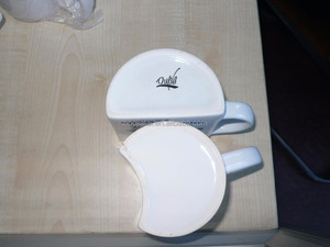 Fornitore di fabbrica Zibo in ceramica bianca rara <span class=keywords><strong>mezza</strong></span> <span class=keywords><strong>tazza</strong></span>