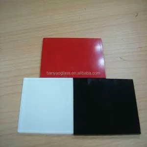 Kitchen painted glass lacquered glass red paint glass good quality