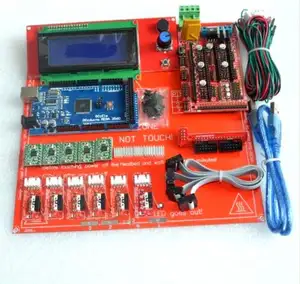 Reprap Ramps 1.4 Kit Met Mega 2560 3 Mk2b + 2004 Lcd Controller + A4988 Driver + Eindstops + Kabels voor 3D Printer