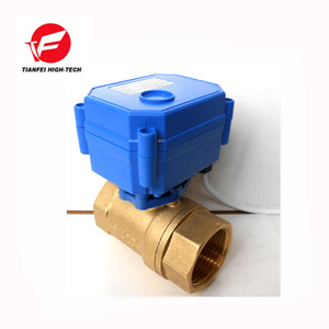 CWX-15Q nm <span class=keywords><strong>3</strong></span> s DN8 DN10 DN15 DN20 Laiton Femelle-femelle BSP AC230V passage Réduit CR03 CR04 2 voies électrique Ball Valve - Product Image 1