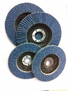 Korea Deerfos 100*6mm Schleif klappens cheibe Zinkoxid <span class=keywords><strong>flexible</strong></span> Scheibe blaue Klappens cheibe Schleif klappen rad - Product Image 2
