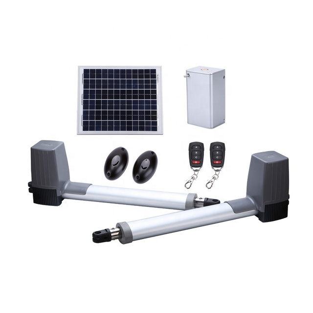 PK300DC Smooth Operation Manual DC24V Double Arm Automatic Swing Gate Motor Solar Swing Door Opener Double Swing Gate Opener Kit