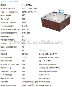 2300 <span class=keywords><strong>2300x</strong></span> x mm 930 6 de persona de lujo al aire libre bañera de hidromasaje caliente - Product Image 1