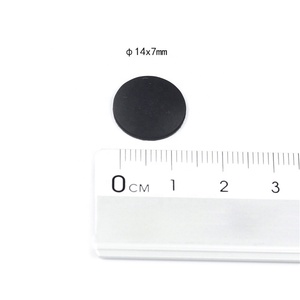 14.7x2mm SJ6125 מגובה דבק שחור סיליקון גומי אנטי החלקה רגל עבור רהיטים