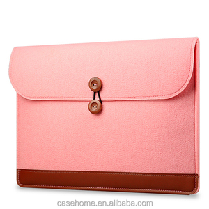 Tejido de poliéster portátil llevar funda bolsa protectora para 14 pulgadas MacBook Air, ecológico laptop case negro - Product Image 3