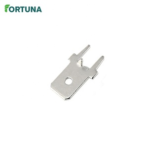 Bornes à languette Faston OEM, plaquées étain, contact électrique, soudure PCB, ressort pour applications automobiles, fabriquées en laiton, aluminium, cuivre - Product Image 3