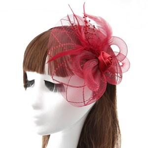 طوق رأس مزين بالريش لحفلات الزفاف على الموضة - Product Image 4