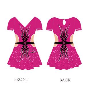 Nouveau design de <span class=keywords><strong>justaucorps</strong></span> d'entraînement de gymnastique à manches longues pour filles vêtements de danse pour enfants impression sublimée prix bon marché Spandex pour enfants - Product Image 5