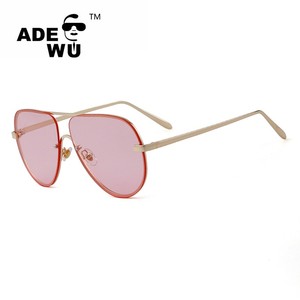 ADE WU STY2122Q Retro sin marco piloto <span class=keywords><strong>gafas</strong></span> de sol mujer Marca Diseño Vintage 90s <span class=keywords><strong>espejo</strong></span> aviación hombres <span class=keywords><strong>gafas</strong></span> de sol UV400 al por mayor - Product Image 4