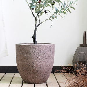 Macetas de Cemento de Gran Tamaño con Efecto <span class=keywords><strong>Terrazo</strong></span>, Diseño Moderno, Ecológicas, para Interiores y Exteriores, Decoración para Jardín y Hogar - Product Image 3