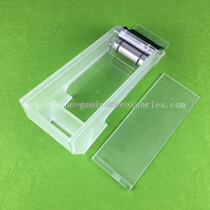Porte-cartes de jeu de casino LANGE de haute qualité, modèle LANGE0902, finition polie intégrale, transparente givrée, épaisseur 5 mm, surface lisse - Product Image 4