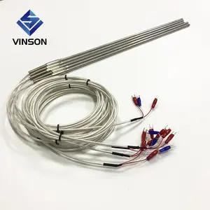 3 wires M20*1.5 thread 2m RTD pt100 sensor with ss304 probe