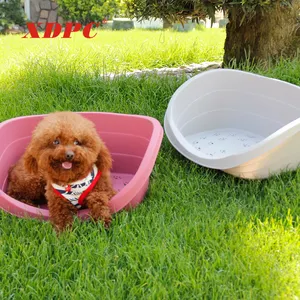 Moderne Custom Plastic Materiaal Outdoor Dier Grote Hond Bed Voor Huisdier