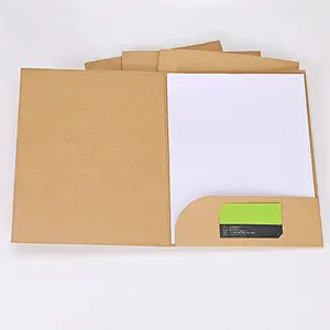 OEM Custom Logo A4 Size Colored Paper Folder Eco-Friendly Promotional Gift Paper File Portfolio With Custom Logo Printing