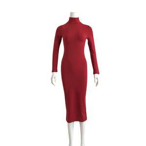 <span class=keywords><strong>Abiti</strong></span> da donna Sexy con fasciatura autunnale dolcevita Slim manica lunga aderente collo alto Club guaina <span class=keywords><strong>abiti</strong></span> avvolgenti Y11109 - Product Image 4