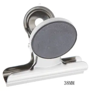 China supplier Magnetic Bulldog Clip 38mm Metal Magnetic Bulldog Clips with high quality and best price