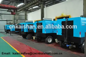 china fabricación kaishan 1000 cfm 17 barra móvil diesel compresor de aire