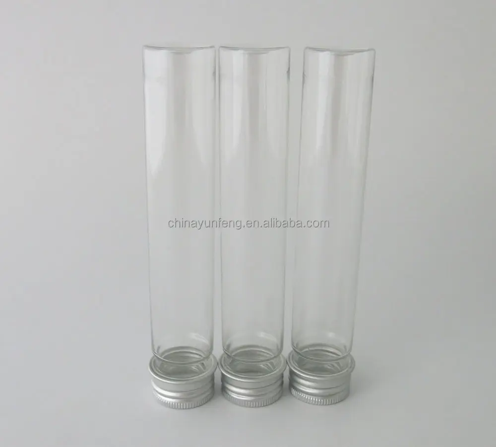 Wholesaler Cosmetic 65ml Transparent Plastic Candy Tall Tube With Screw Lid For 100% Safety"WeTrust"