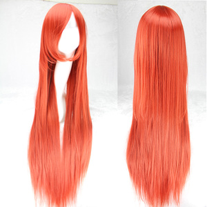 Lungo Rettilineo Parrucca Cosplay Rosso Fan Parrucca 40 pollici 100 Centimetri di trasporto Sintetico <span class=keywords><strong>Parrucche</strong></span> Dei Capelli - Product Image 5
