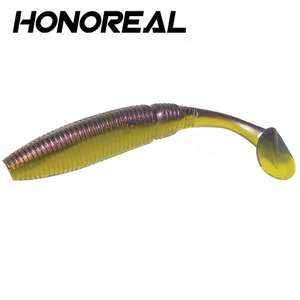 Moules à leurres en plastique souples pour la pêche à l'alose, double couleur, 1 pièce, 10cm - Product Image 5
