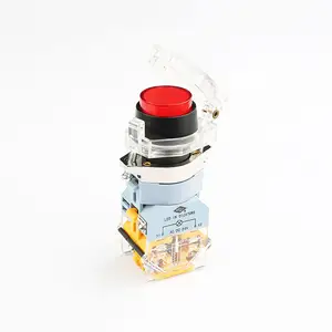 Melhor interruptor LA133 Plástico Vermelho 10 amp 120 volts Luz Piloto Led Botão direto fornecimento 2023