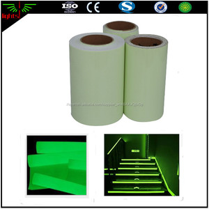 la oscuridad luminosos films pegatinas/pvc cinta/vivly película cinta fluorescente para señal de salida fotoluminiscente - Product Image 3