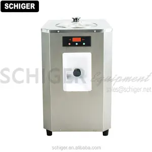 SCHIGER Vertical Tabletop Hard Ice Cream Machine Batch Freezer Custard Restaurant Gelato Machine Sorbet