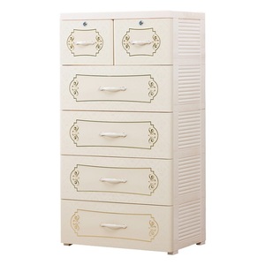 Cajón de plástico para ropa, almacenamiento de muebles de dormitorio, de 3 capas armario de ropa, armario moderno para el hogar - Product Image 2