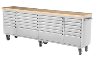 Hyxion in acciaio inox 96''top di legno strumento di petto
