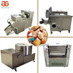 Industriële Productie Lijn Automatische Snack Chinhcin Snijden Frituren Verpakking Apparatuur Chin Chin Making Machine