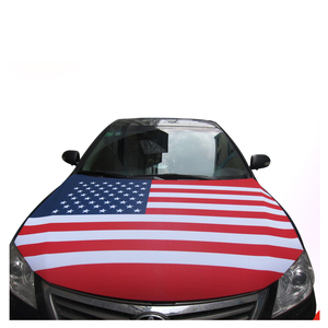 Bandeira americana capa capa bandeira do carro padrão, personalizado carro capa esticar bandeira capa