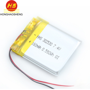 사용자 정의 리튬 이온 폴리머 고용량 배터리 160mah 리튬 배터리 팩 뜨거운 판매 302530 <span class=keywords><strong>3.7V</strong></span> Ce - Product Image 4
