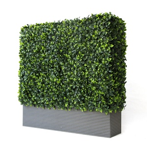 Uland fleurs artificielles vertes décoratives jardin buis <span class=keywords><strong>haie</strong></span> avec jardinière - Product Image 3