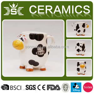 3d Animal Painting Cow <strong>Shaped</strong> Milk Mug Size and Shape <strong>Can</strong> Be Customized - Product Image 4