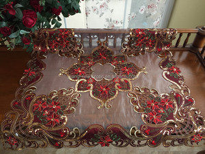 Mantel Navideño con Bordado Estilo Medio <span class=keywords><strong>Oriente</strong></span> - Product Image 5