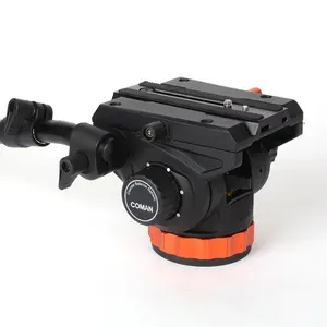 Coman 새로운 디자인 75MM 볼 보울베이스 전문 유체 ballhead 비디오 삼각대 Q7 dslr 카메라