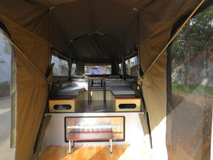 Remorque de camping familiale de luxe à pliage arrière entièrement fermée au design unique - Product Image 4
