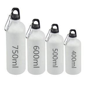 Vaso de Aluminio Sublimable <span class=keywords><strong>para</strong></span> Agua, 400 ml, 500 ml, 600 ml, 750 ml, Botella Deportiva <span class=keywords><strong>para</strong></span> Impresión por Transferencia Térmica - Product Image 2