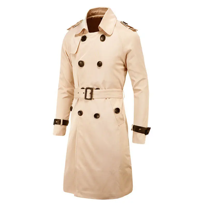 New Customized Mens Long suit men Coat Spring Double-breasted Slim Trench Coat and jackets